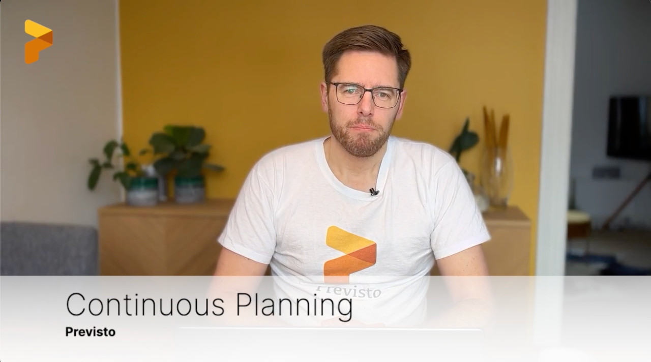 Continuous planning automatically optimizes your routes